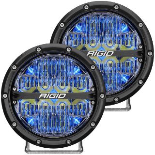 Picture of 360-SERIES 6" LED OE OFF-ROAD FOG LIGHT DRIVE BEAM BLUE BACKLIGHT | PAIR