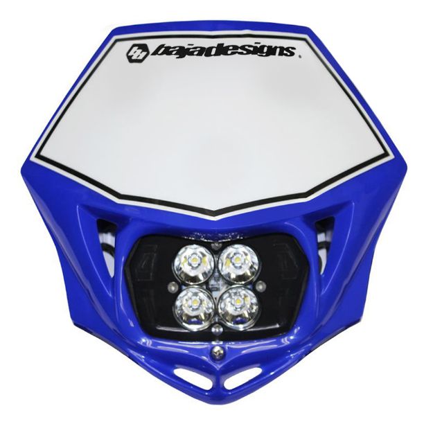 Picture of Baja Designs - 497001BU - Motorcycle Squadron Pro (D/C) Headlight Kit w/ Shell
