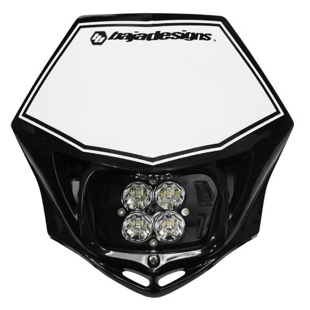 Picture of Baja Designs - 557001BKAC - Motorcycle Squadron Sport (A/C) Headlight Kit w/ Shell