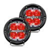 Picture of 360-SERIES 4" LED OE OFF-ROAD FOG LIGHT SPOT BEAM RED BACKLIGHT|PAIR