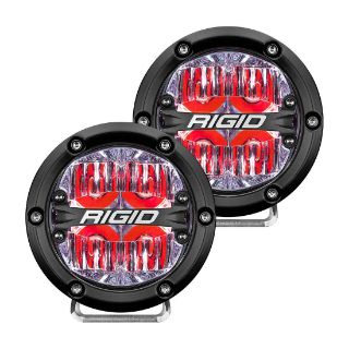 Picture of 360-SERIES 4" LED OE OFF-ROAD FOG LIGHT DRIVE BEAM RED BACKLIGHT | PAIR