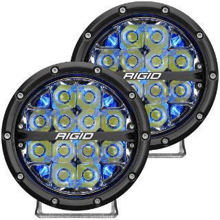 Picture of 360-SERIES 6" LED OE OFF-ROAD FOG LIGHT SPOT BEAM BLU BACKLIGHT|PAIR