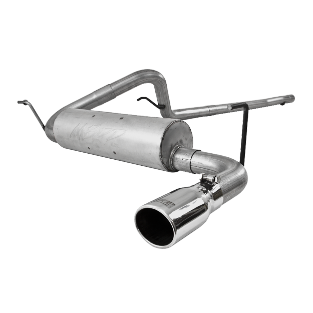 Picture of Cat Back Exhaust System Single Side Aluminized Steel For 07-11 Jeep Wrangler 2/4 Door3.8L V6 MBRP