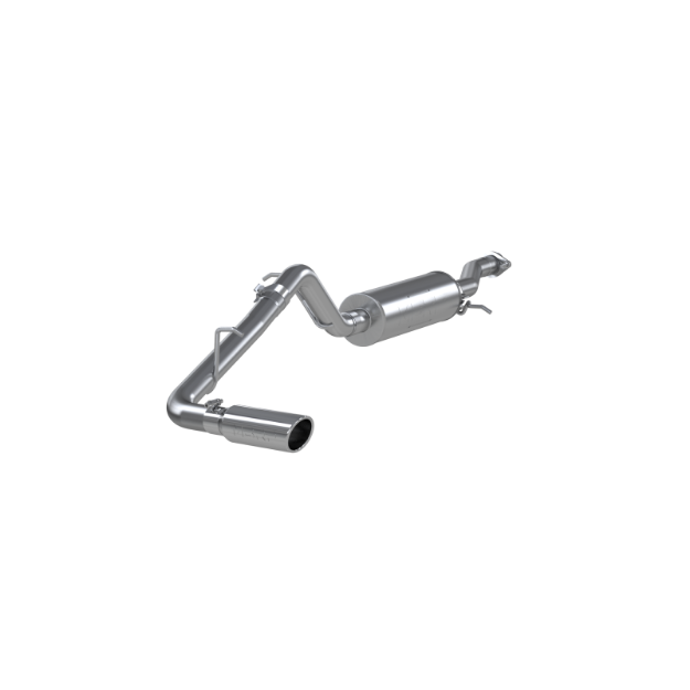 Picture of Cat Back Exhaust System Single Side 3.5 Inch Tip Aluminized Steel For 04-12 Colorado/Canyon 2.8/2.9/3.5/3.7L Extended Cab/Crew Cab Short Bed MBRP