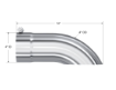 Picture of Exhaust Tail Pipe Tip 4 Inch O.D. Turn Down 4 Inch Inlet 12 Inch Length T304 Stainless Steel MBRP