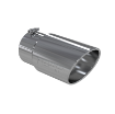 Picture of Exhaust Tail Pipe Tip 6 Inch O.D. Angled Rolled End 5 Inch Inlet 12 Inch Length T304 Stainless Steel MBRP