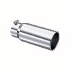 Picture of Exhaust Tail Pipe Tip 5 Inch O.D. Rolled Straight 4 Inch Inlet 12 Inch Length T304 Stainless Steel MBRP