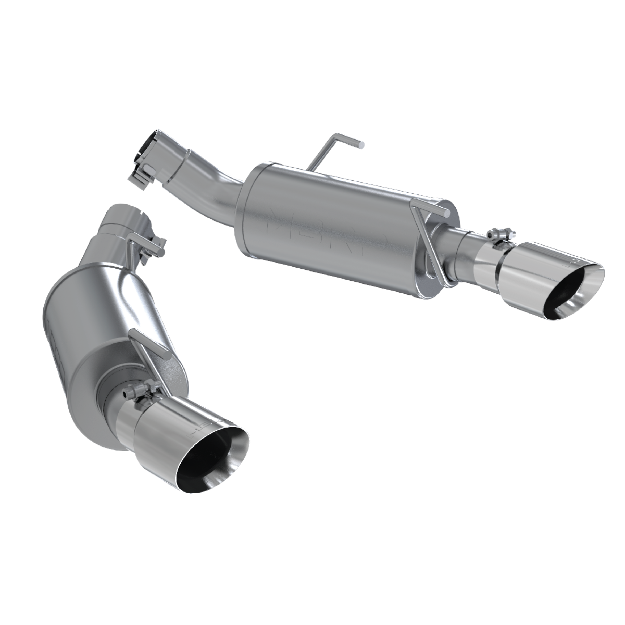 Picture of Dual Mufflers Axle Back Split Rear T304 Stainless Steel For 05-10 Ford Mustang GT 4.6L MBRP