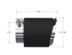 Picture of Carbon Fiber Tip 3.0 Inch ID 4.5 Inch OD Out 6.13 Inch Length Dual Wall MBRP