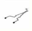 Picture of T304 Stainless Steel 3.0 Inch Cat-Back Dual Rear Race Profile with Dual Carbon Fiber Tips 15-23 Dodge Charger MBRP