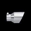 Picture of Exhaust Tip 3 Inch ID 5 Inch OD Out 8 Inch Length Angle Cut Dual Wall T304 Stainless Steel MBRP