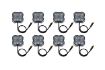 Picture of Stage Series Single-Color LED Rock Light White Clear M8 (8-pack) Diode Dynamics