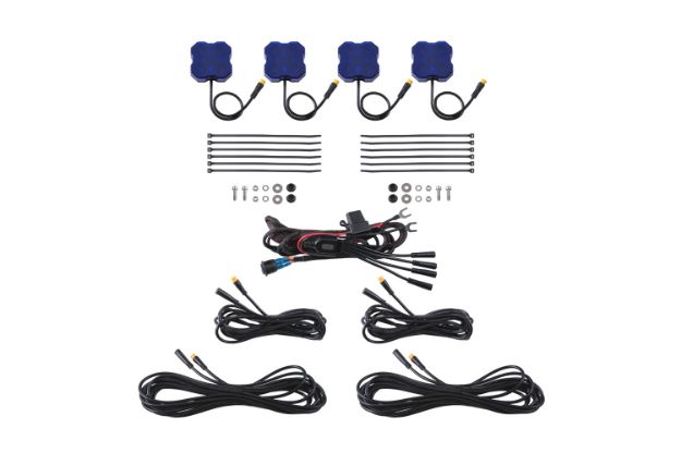 Picture of Stage Series Single-Color LED Rock Light Blue M8 (4-pack) Diode Dynamics