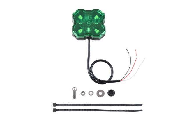 Picture of Stage Series Single-Color LED Rock Light Green Hookup (one) Diode Dynamics
