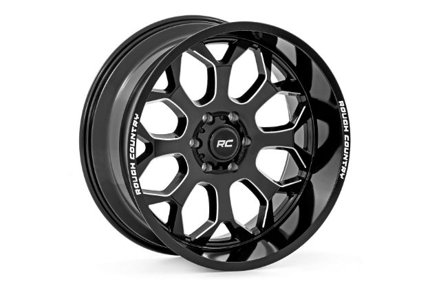 Picture of 96 Series Wheel One-Piece Gloss Black 20x10 6x5.5 -19mm Rough Country