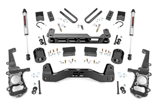 Picture of 4 Inch Lift Kit with V2 Shocks 21-22 Ford F-150 2WD Rough Country