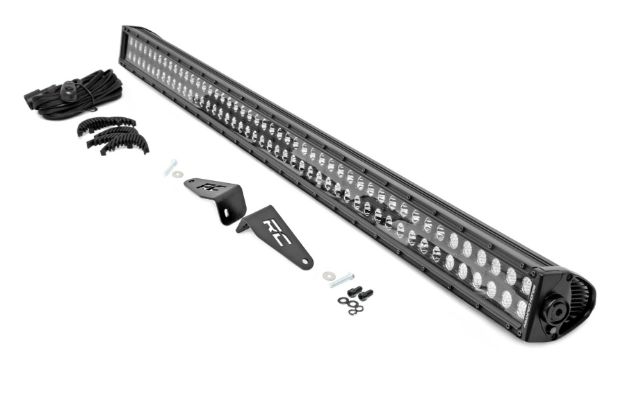 Picture of LED Light Rear Mount 50 Inch Dual Row Black Pair 14-22 Polaris Ranger 1000XP Rough Country