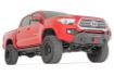 Picture of Front Bumper Hybrid with 9500-Lb Pro Series Winch Black Series with White DRL LED Light Bar 16-22 Toyota Tacoma 4WD Rough Country