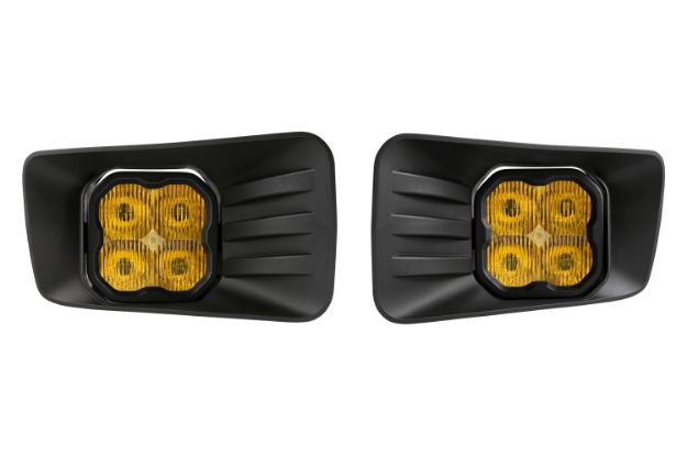 Picture of SS3 LED Fog Light Kit for 2007-2014 Chevrolet Tahoe Z71, Yellow SAE Fog Max with Backlight Diode Dynamics