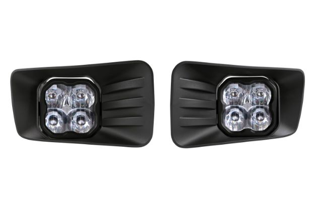 Picture of SS3 LED Fog Light Kit for 2007-2014 Chevrolet Silverado 2500/3500 HD, White SAE/DOT Driving Sport with Backlight Diode Dynamics