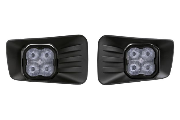 Picture of SS3 LED Fog Light Kit for 2007-2014 Chevrolet Suburban Z71, White SAE Fog Pro with Backlight Diode Dynamics