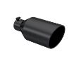 Picture of Exhaust Tip 8 Inch O.D. Rolled End 4 Inch Inlet 18 Inch Length Black Finish MBRP