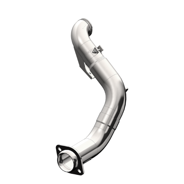Picture of 4 Inch Turbo Down Pipe For 15-16 Ford 6.7L Powerstroke Non Cab and Chassis Only T409 Stainless Steel EO Num. D-763-1 MBRP