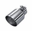 Picture of T304 Stainless Steel Tip 2.5 Inch ID 4 Inch OD Single Wall Angle Cut 6.5 Inch Length MBRP