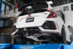 Picture of 2017-2021 Honda Civic Type R 2.0L T304 Stainless Steel 3 Inch Cat-Back Triple Rear Outlet Carbon Fiber Tips MBRP