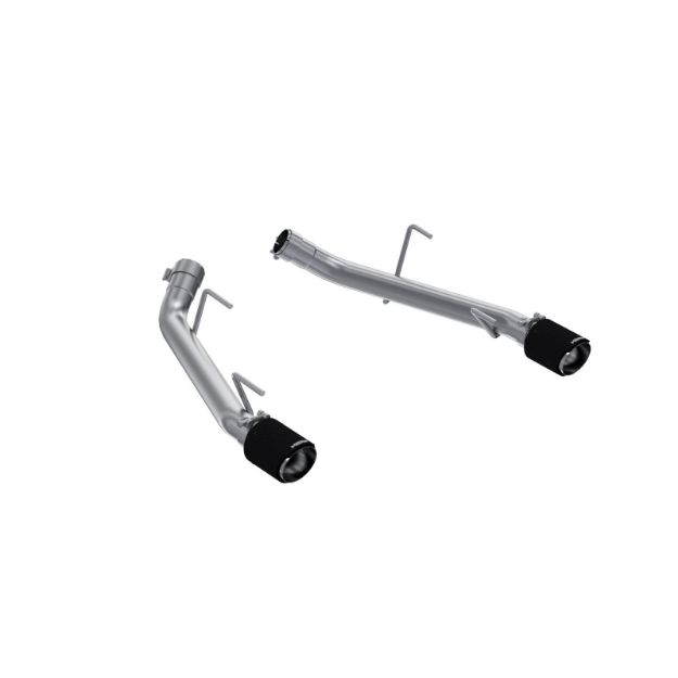 Picture of 2005-2010 Ford Mustang GT 4.6L/ 2007-2010 Ford Mustang GT500 5.4L, T304 Stainless Steel 2.5 Inch Axle-Back with Carbon Fiber Tips, Race Version, MBRP