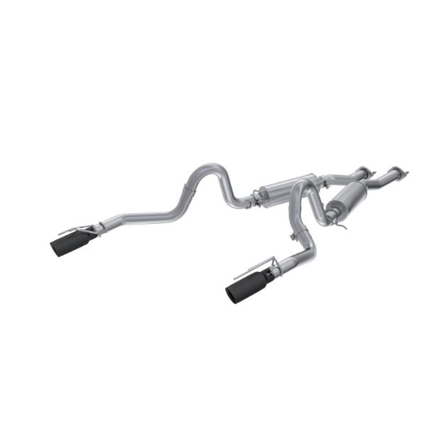 Picture of 1999-2004 Ford Mustang GT/ Mach 1 4.6L Aluminized Steel 2.5 Inch Cat-Back Dual Rear Exit with Black Tips MBRP