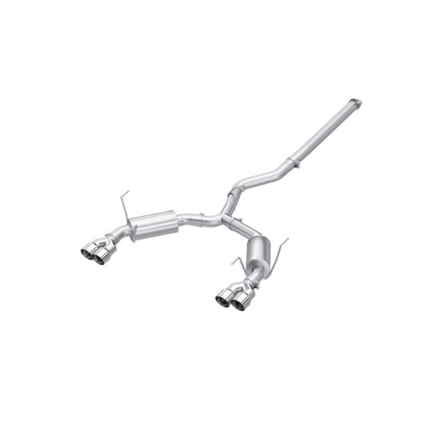 Picture of 22-Up Subaru WRX 2.4L T304 Stainless Steel 3 Inch Cat-Back Dual Split Rear Quad Tips Street Profile MBRP