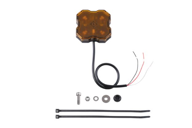 Picture of Stage Series Single-Color LED Rock Light Amber Hookup (one) Diode Dynamics