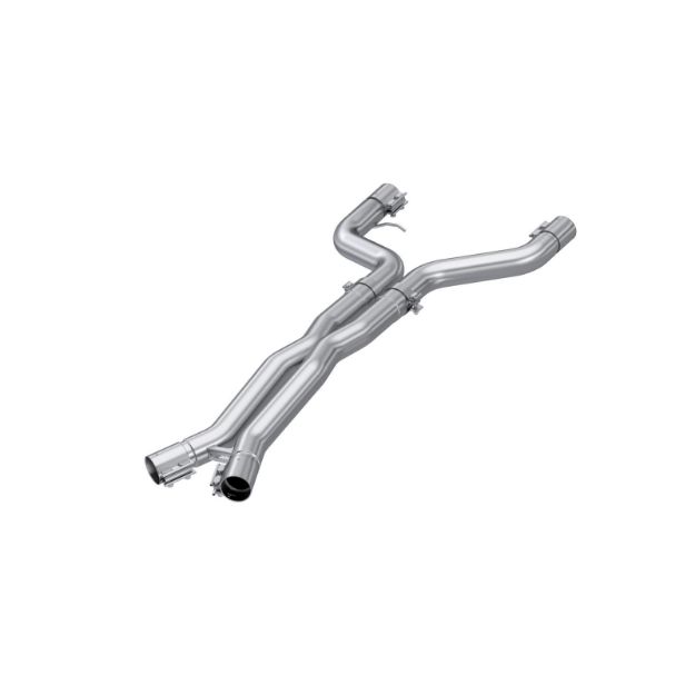 Picture of 2021-2023 BMW M4 G82/ M3 G80 3.0L Coupe and Sedan T304 Stainless Steel 3 Inch Resonator Bypass X-Pipe MBRP