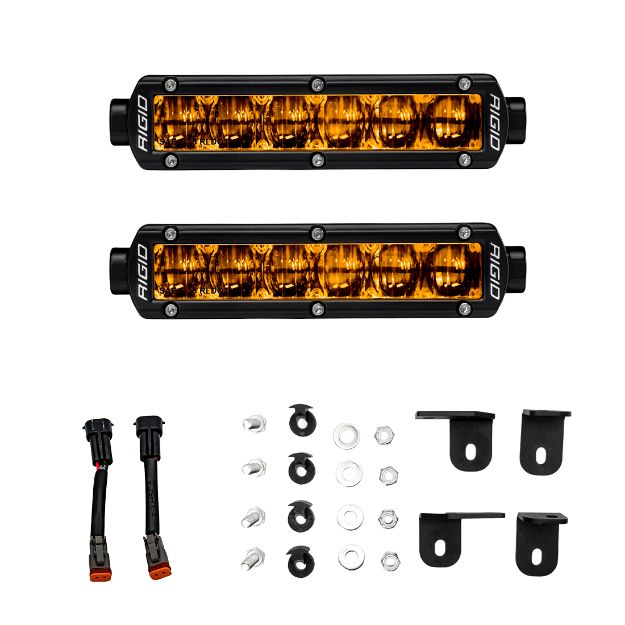 Picture of 2022+ Toyota Tundra 6 Inch SR-Series Selective Yellow Fog Light Kit RIGID Industries