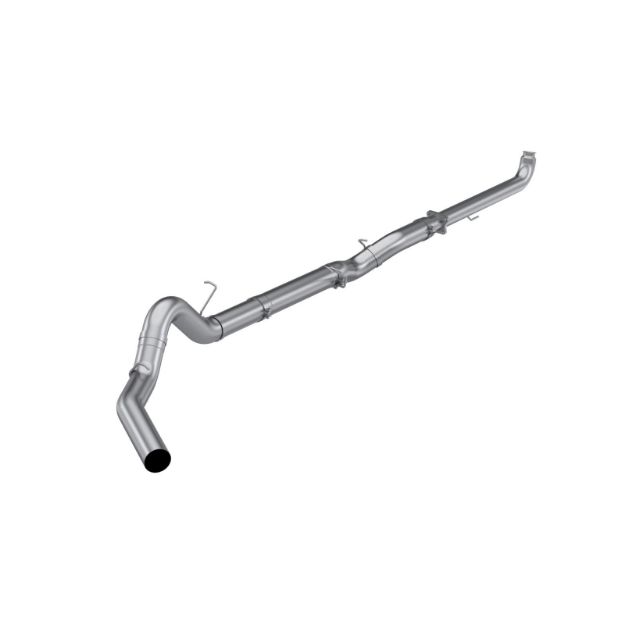 Picture of T409 Stainless Steel 5 Inch Downpipe Back Single Side Exit No Muffler 01-04 Silverado/Sierra 2500/3500 6.6L Duramax EC/CC MBRP