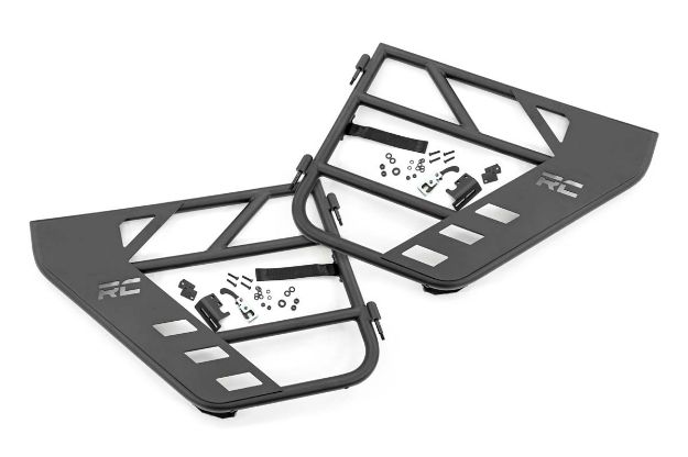 Picture of Rear Tubular Doors 20-22 Jeep Gladiator JT/18-22 Wrangler JL Rough Country
