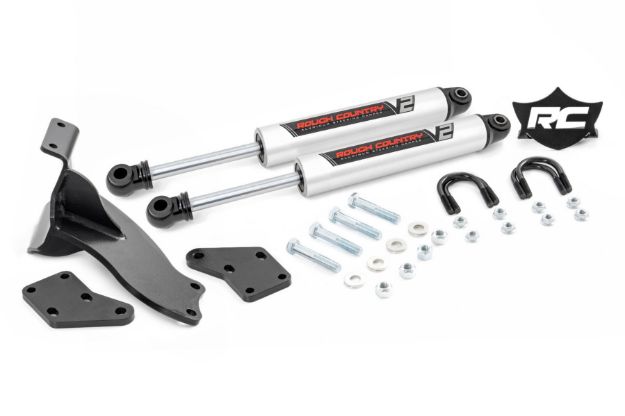 Picture of V2 Steering Stabilizer Dual 14-22 Ram 2500 4WD Rough Country