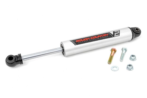 Picture of V2 Steering Stabilizer Diesel 16-21 Nissan Titan XD 2WD/4WD Rough Country