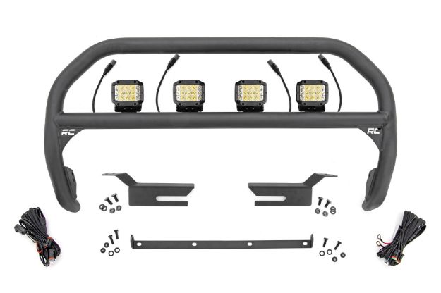 Picture of Nudge Bar 3 Inch Osram Wide Angle Led (x4) 21-22 Ford Bronco 4WD Rough Country