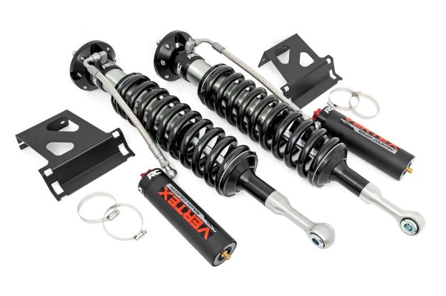 Picture of Vertex 2.5 Adjustable Front Shocks 2 Inch 07-21 Toyota Tundra 4WD Rough Country
