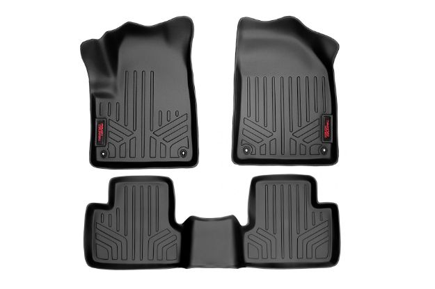 Picture of Floor Mats Front and Rear 14-22 Jeep Cherokee KL Rough Country