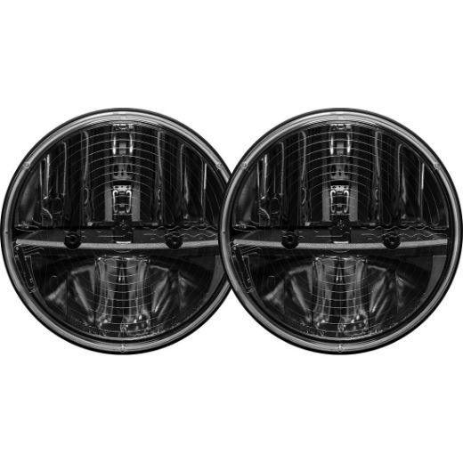 Picture of 7 Inch Round Heated Headlight With H13 To H4 Adaptor Pair RIGID Industries