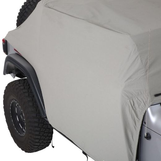 Picture of Jeep JL Cab Cover w/Door Flaps Water-Resistant Gray 2018-Present Wrangler JL 4-Door Each Smittybilt