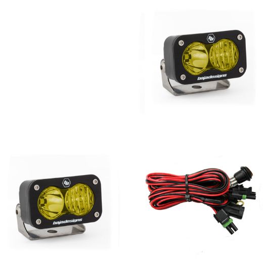 Picture of LED Work Light Amber Lens Driving Combo Pattern Pair S2 Sport Baja Designs