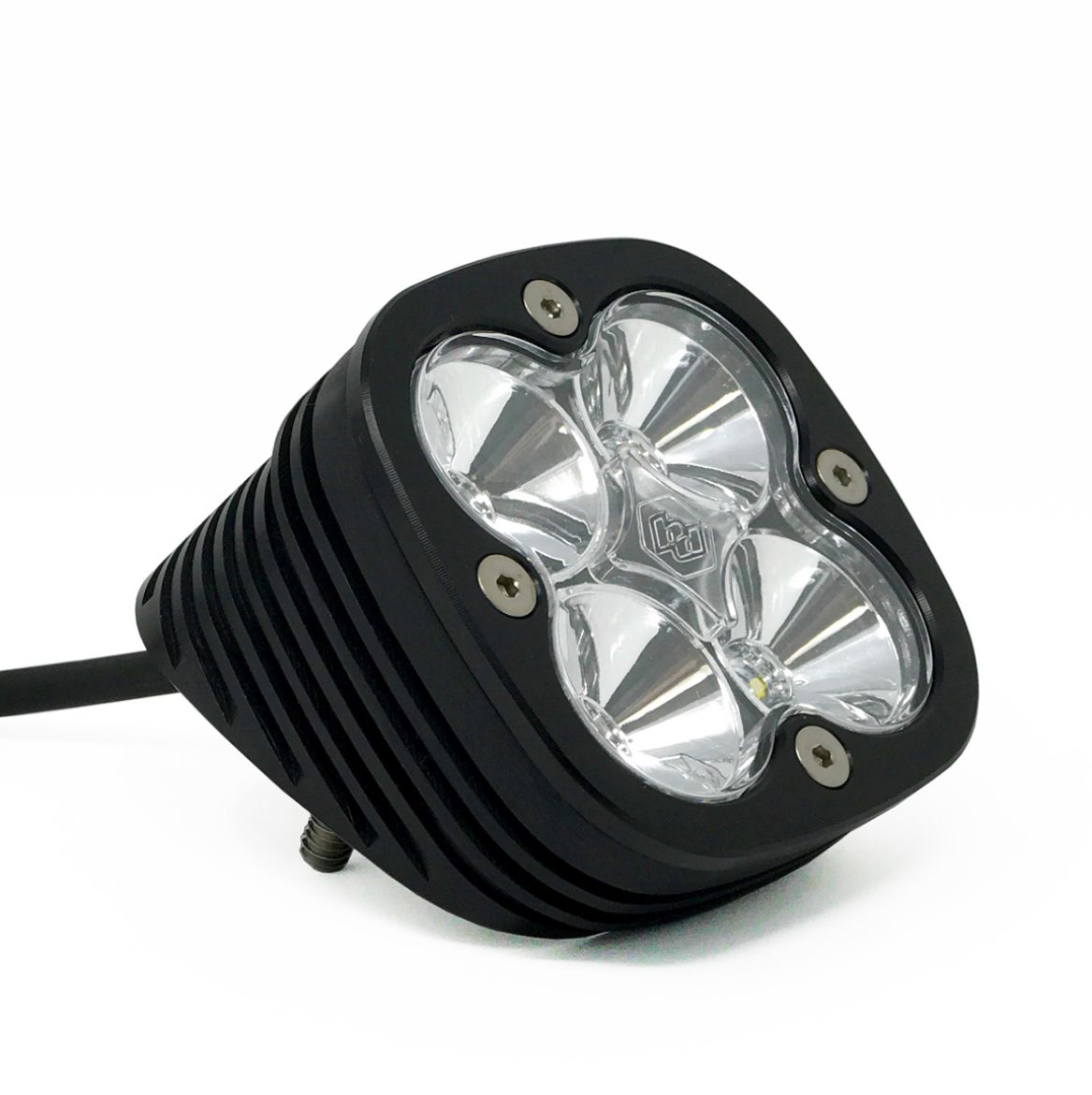 Picture of Flush Mount LED Light Pod Angled Black Clear Lens Work/Scene Pattern Squadron Pro Baja Designs