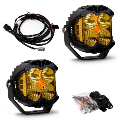 Picture of LP4 Pro LED Driving/Combo Amber Lens Pair Baja Designs