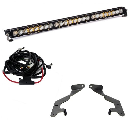 Picture of 30 Inch Grille LED Light Bar Kit For 14-On Toyota Tundra S8 Driving Combo Baja Designs