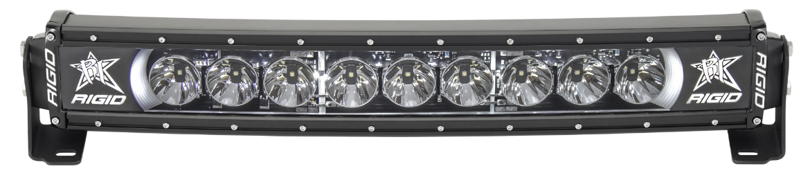 Picture of 20 Inch LED Light Bar Single Row Curved White Backlight Radiance Plus RIGID Industries