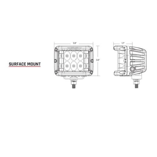 Picture of Spot Surface Mount Pair D-SS Pro RIGID Industries